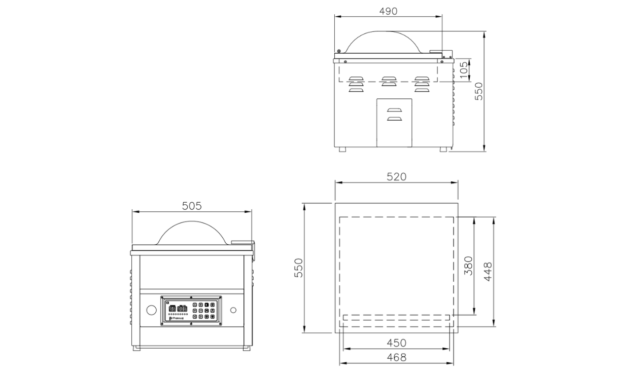 IVAC 420 Table Top Vacuum Sealer Drawings