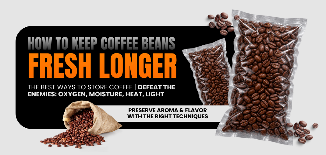 HOW TO KEEP COFFEE BEANS FRESH LONGER