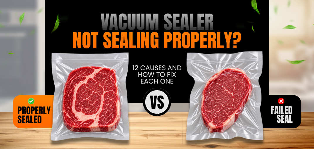 VACUUM SEALER NOT SEALING PROPERLY