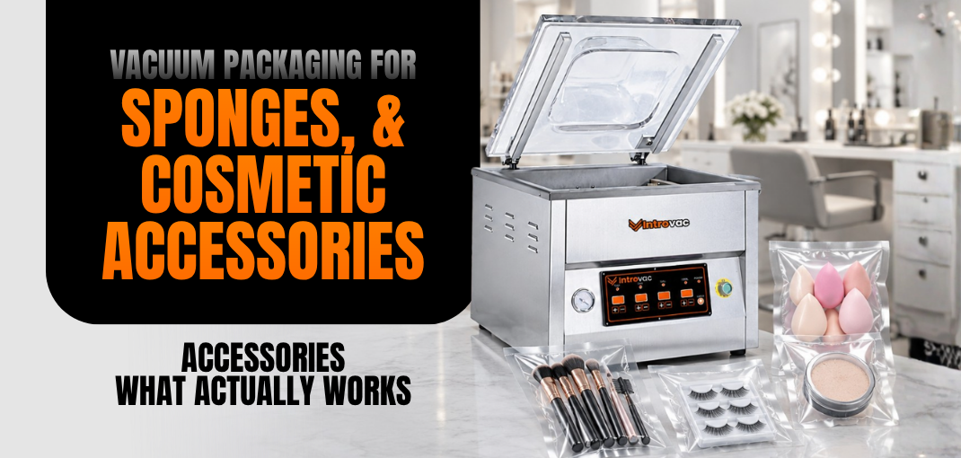 Vacuum Packaging for Sponges, & Cosmetic Accessories